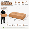 60x40x20 Kraft Kalite Çift Oluklu Koli 10 Adet