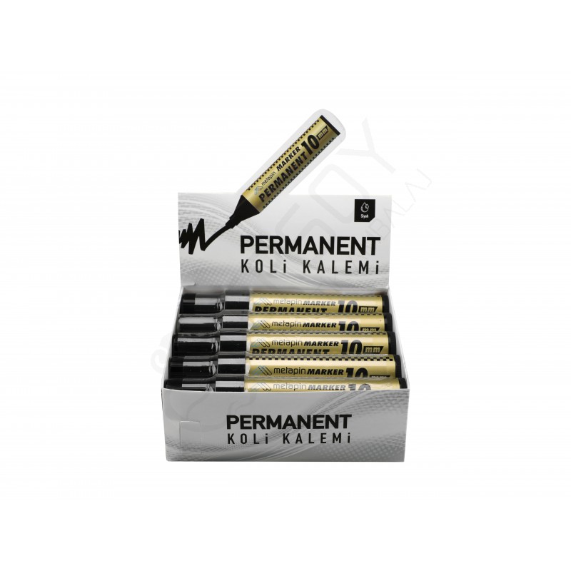 10 mm. Siyah Kalem 10 Adet