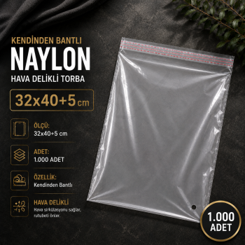 32x40+5 Kendinden Bantlı Naylon 1.000 Adet