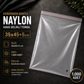 35x45+5 Kendinden Bantlı Naylon 1.000 Adet
