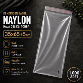 35x65+5 Kendinden Bantlı Naylon 1.000 Adet