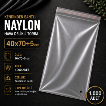 40x70+5 Kendinden Bantlı Naylon 1.000 Adet