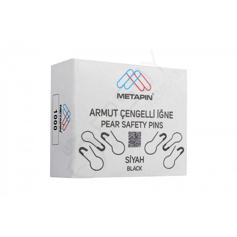 Siyah Armut Çengelli İğne