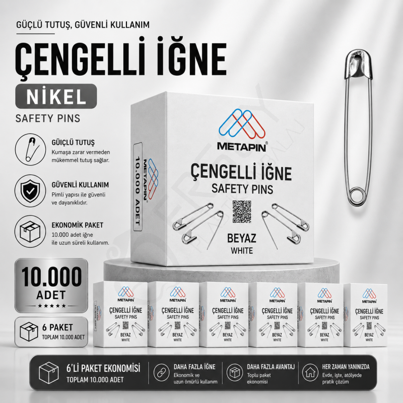 Nikel Çengelli İğne 10.000 Adet