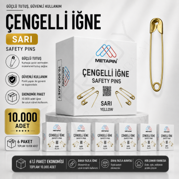 Sarı Çengelli İğne 10.000 Adet