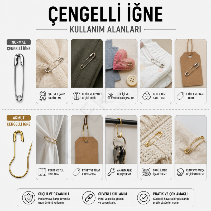 Siyah Çengelli İğne 10.000 Adet