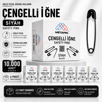 Siyah Çengelli İğne 10.000 Adet