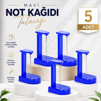 Mavi Not Kağıdı Tutacağı