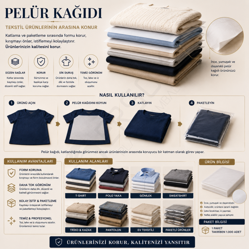 Pelür Kağıdı 1.000 Adet