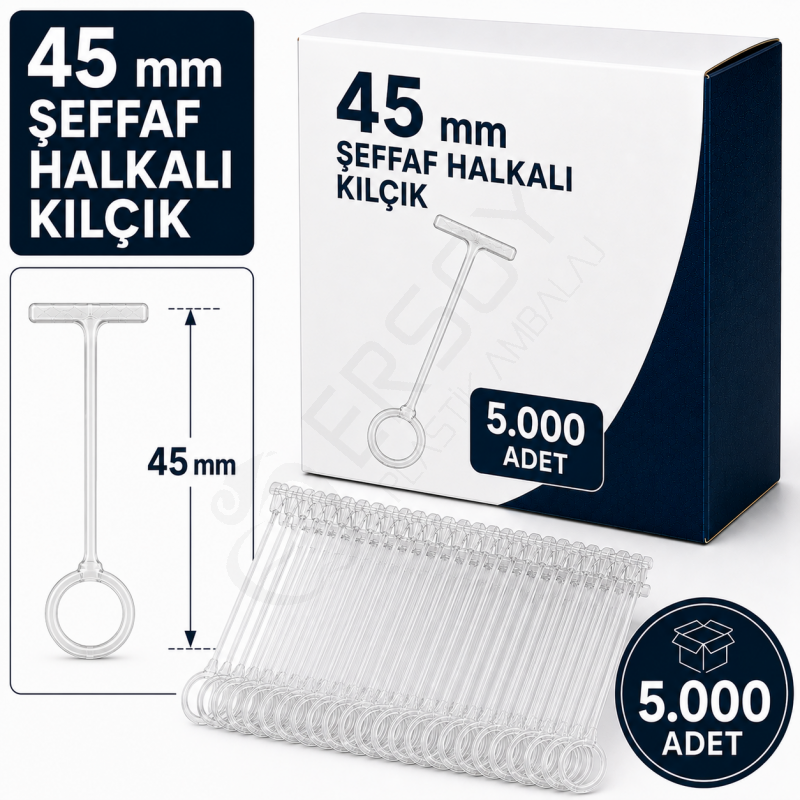 45 mm. Halkalı Kılçık 5.000 Adet