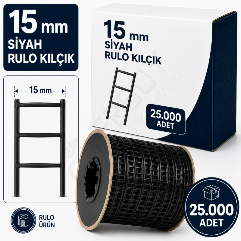 Siyah Rulo Kılçık 25.000 Adet