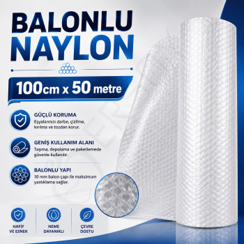 Balonlu Naylon 100 cm x 50 m.