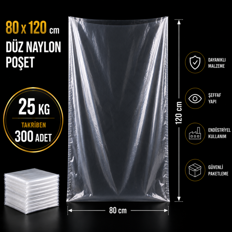 80x120 Düz Naylon 25 Kg.
