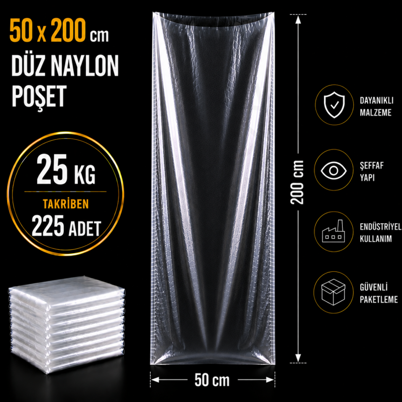 50x200 Düz Naylon 25 Kg.