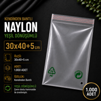 30x40+5 Kendinden Bantlı Dönüşümlü Naylon 1.000 Adet
