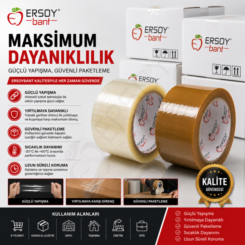 66x100 Kahverengi Koli Bandı 36 Adet