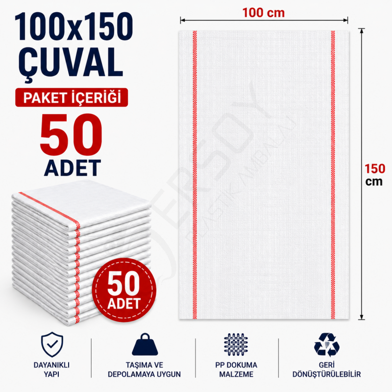100x150 Çuval 50 Adet