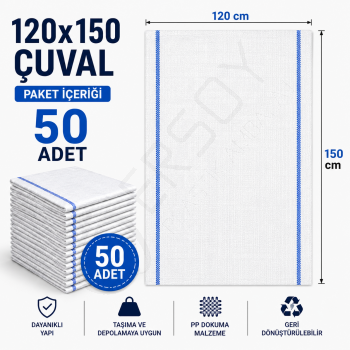120x150 Çuval 50 Adet