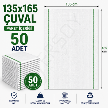 135x165 Çuval 50 Adet