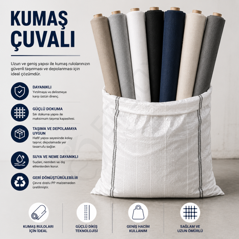100x200 Kumaş Çuvalı 50 Adet