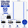 120x150 Çuval & Poşeti 50 Adet
