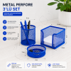 Metal Perfore 3lü Set Mavi