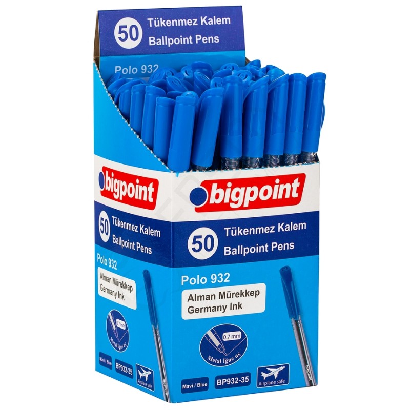 Tükenmez Kalem Polo 0.7mm Mavi