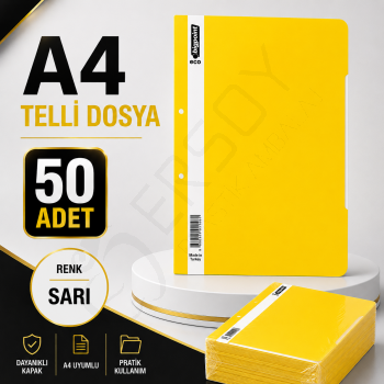 Telli Dosya Sarı 50 Adet