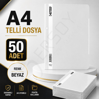 Telli Dosya Beyaz 50 Adet