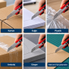 Maket Bıçağı Dar Soft 2 Yedekli + 30 Adet Küçük Falçata Ucu