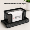 Metal Perfore Kartvizitlik Siyah