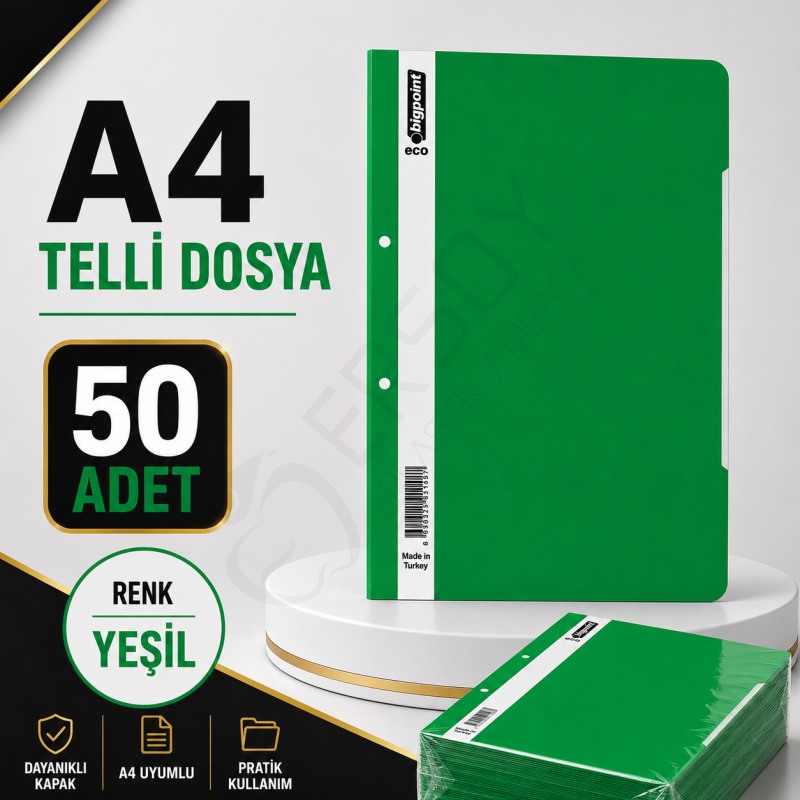 Telli Dosya Yeşil 50 Adet