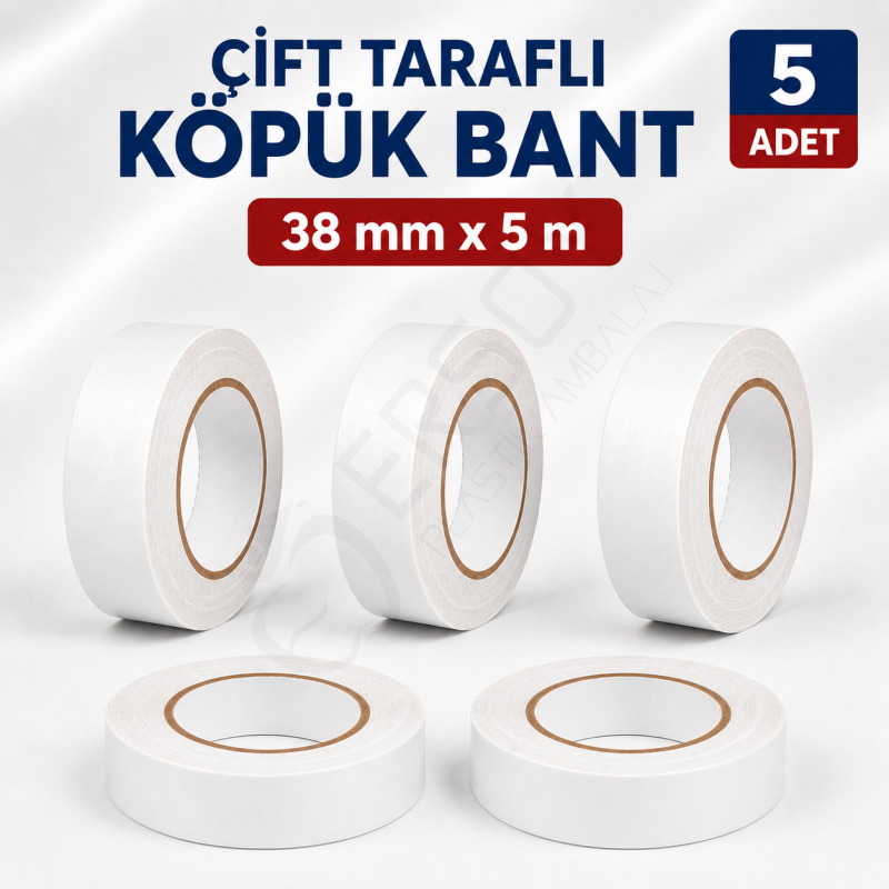Çift Taraflı Köpük Bant 38mmx5m