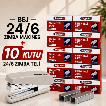 Zımba Makinesi 24/6 Bej