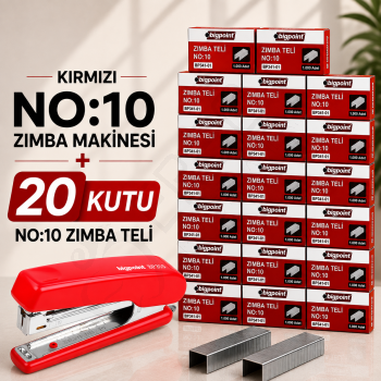 Zımba Makinesi No:10 Kırmızı