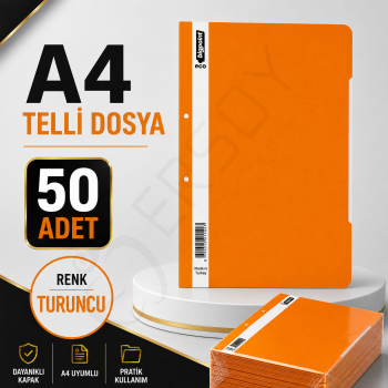 Telli Dosya Turuncu 50 Adet