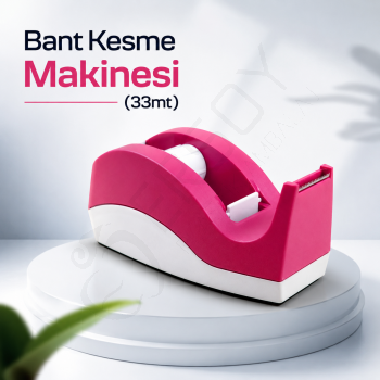 Bant Kesme Makinesi (33mt) Pembe/Beyaz