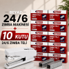 Zımba Makinesi 24/6 Beyaz