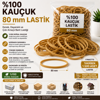 80 mm Ambalaj Lastiği (0.500 gr.)