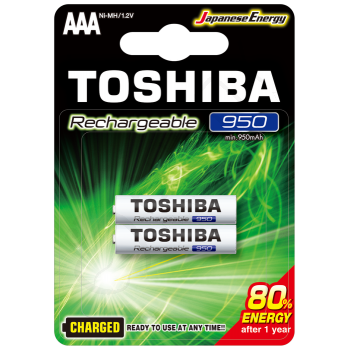 Toshıba 950 Mah Şarjlı İnce Pil 2'li