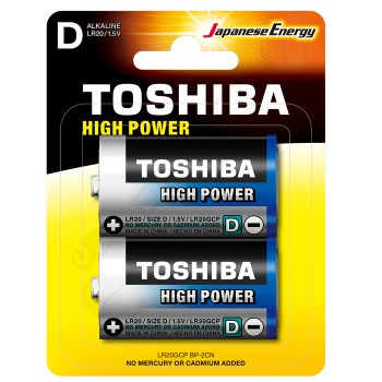 Toshıba LR20 Hıgh Power Büyük Pil 2'li Toshıba LR20 Hıgh Power Büyük Pil 2'li