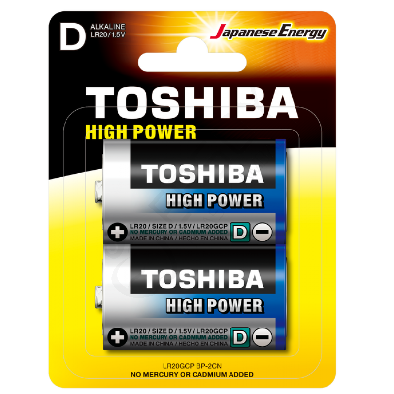 Toshıba LR20 Hıgh Power Büyük Pil 2li