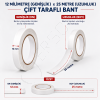 Çift Taraflı Bant 12 mm x 25 m