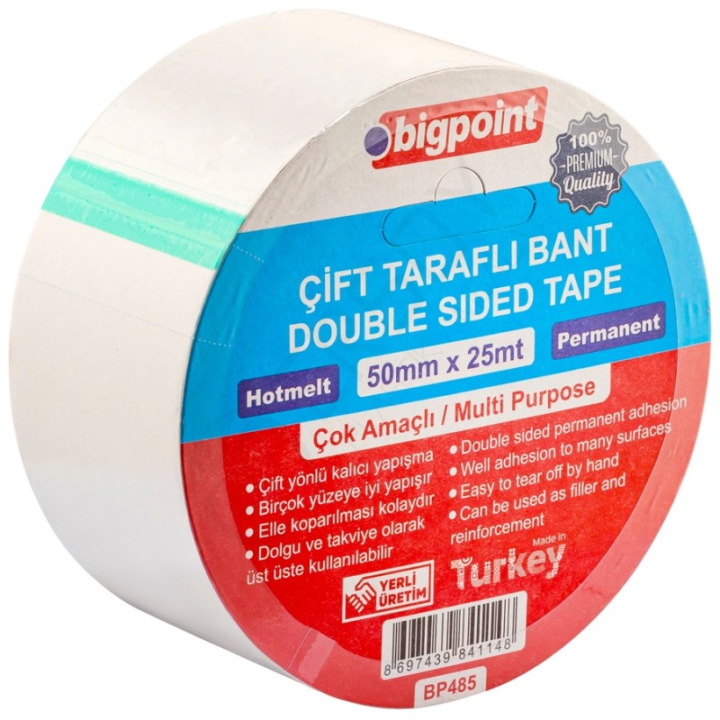 Çift Taraflı Bant 50 mm x 25 m