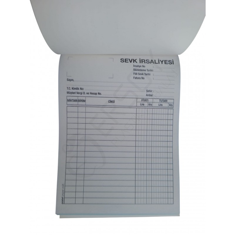 Otokopili 3 Nüsha Sevk İrsaliyesi