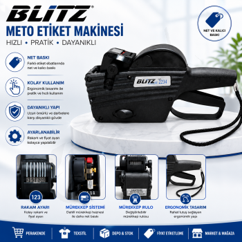 Blitz Meto Etiket Makinesi