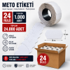 Meto Etiketi Beyaz 24 Rulo