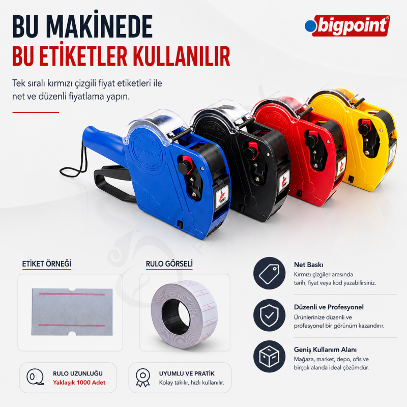 Motex Etiket Beyaz 24 Rulo