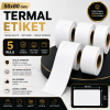 Termal Etiket 50 mm x 80 mm 5 Rulo