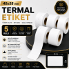 Termal Etiket 40 mm x 58 mm 5 Rulo
